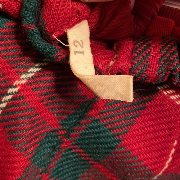 Vintage Protégé Saks Fifth Avenue Red and Green Plaid wool pantsuit with belt - Picture 12 of 12